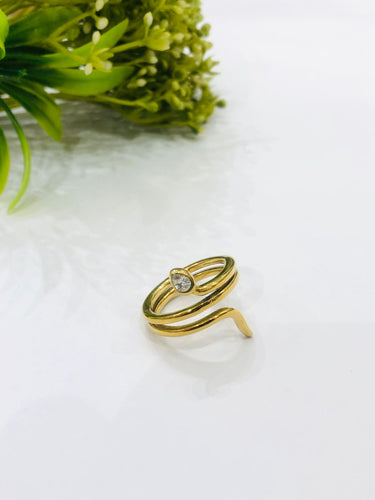 Golden Snake Ring